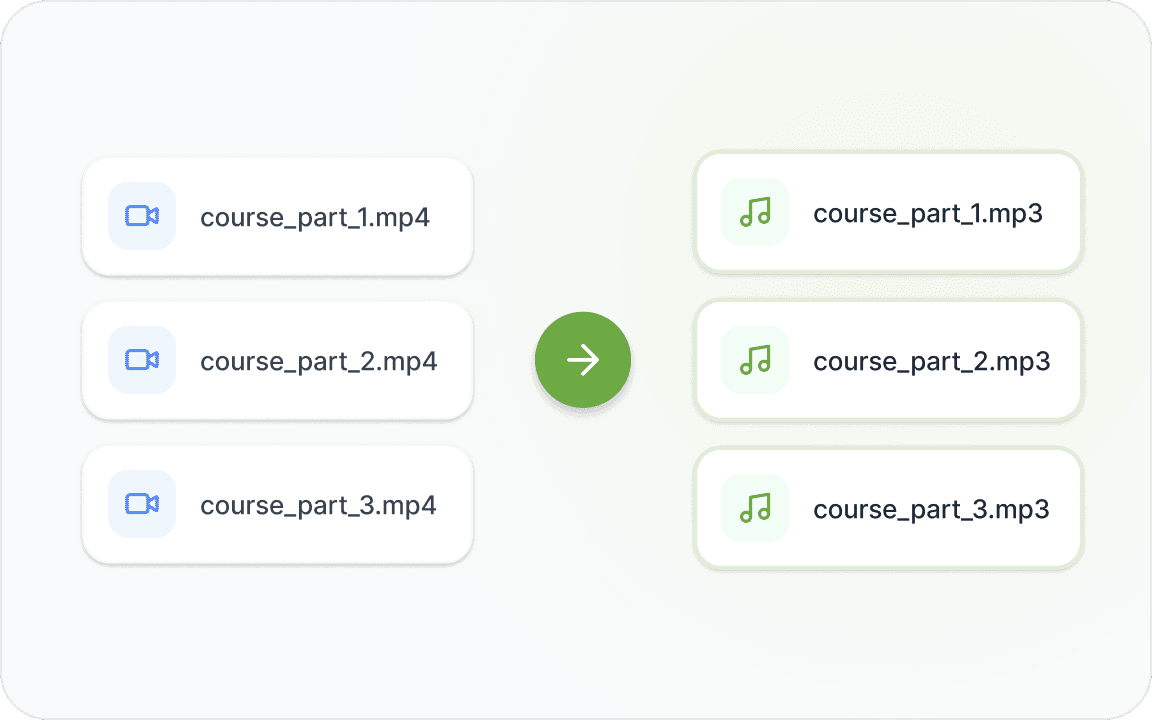 视频批量一键提取音频，效率翻倍